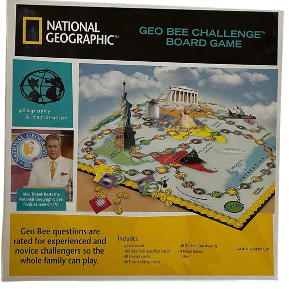 National Geographic Geo Challenge Board Game NWOT - Picture 1 of 7